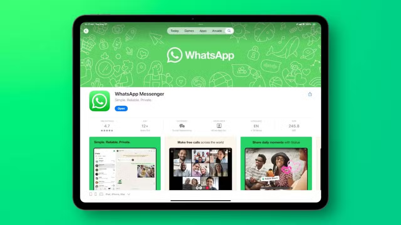 WhatsApp Update Introduces Four New Features Including Direct iPad Account Creation