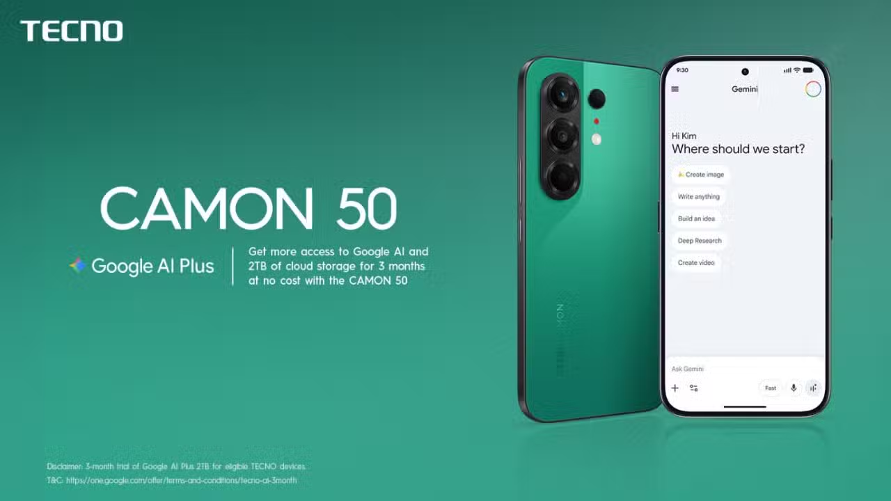 TECNO Brings Google AI Plus to Pakistan, Making Everyday Smartphone Tasks Smarter